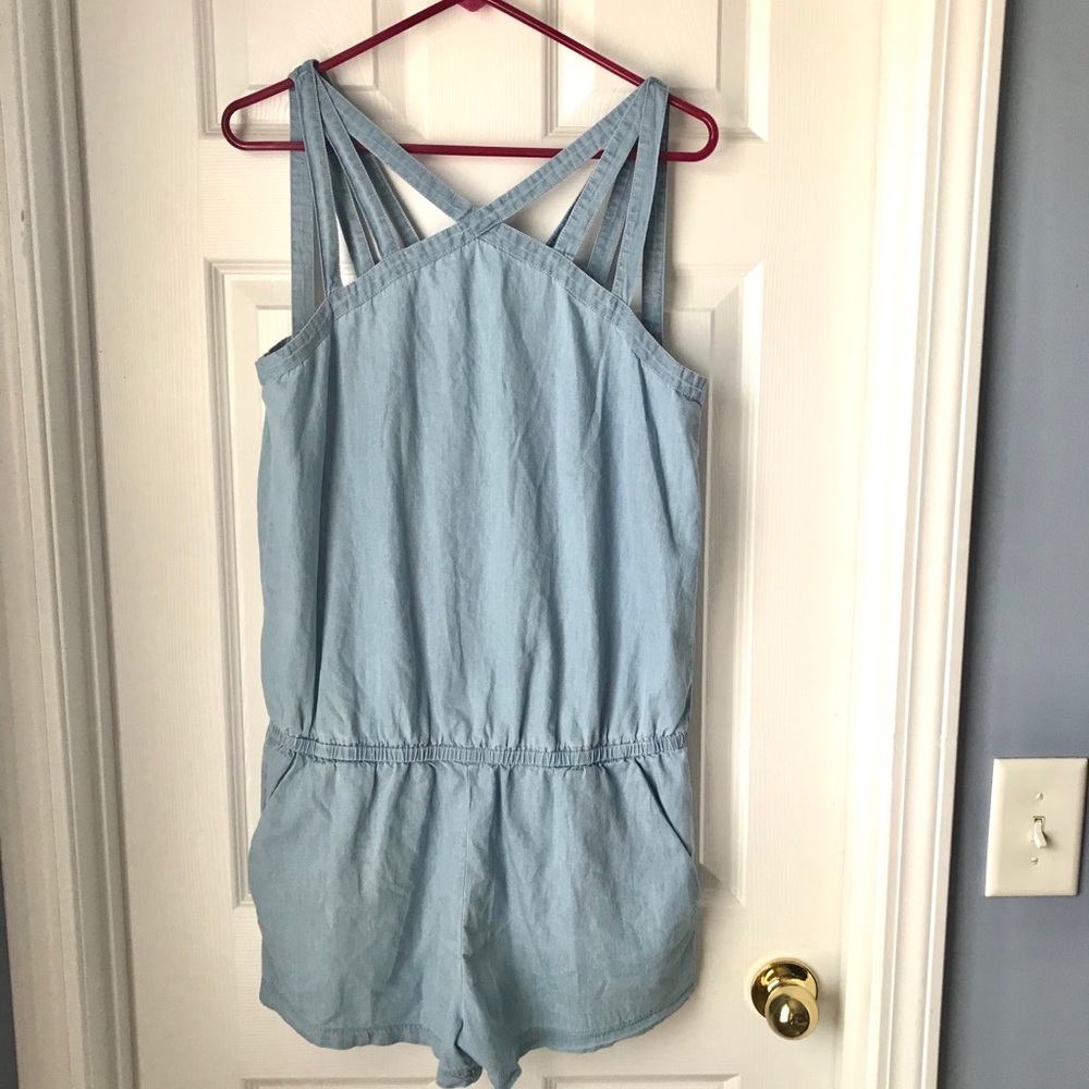 Fabletics Liza chambray romper